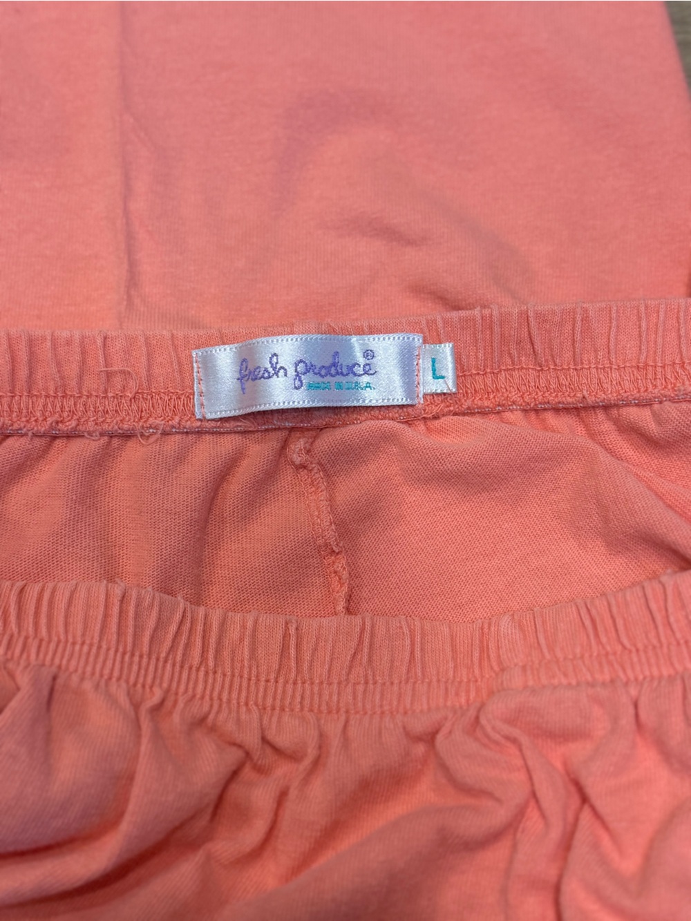 Fresh Produce Cotton Capri Pants Bundle | Size Large | Coral & Mint - Picture 5 of 6